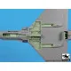 Black Dog A48160 1/48 A-4 Skyhawk wheel bays + engine for Hobby boss