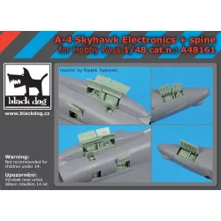 Black Dog A48161 1/48 A-4 Skyhawk electronics + spine for Hobby boss