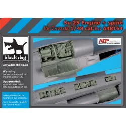 Black Dog A48164 1/48 SU-25 engine + spine for Zvezda