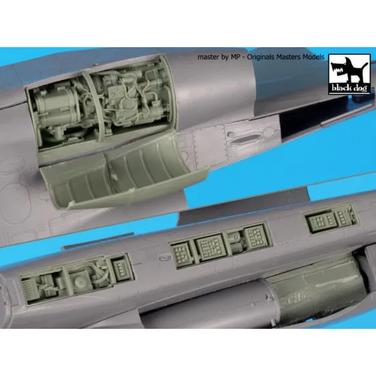 Black Dog A48164 1/48 SU-25 engine + spine for Zvezda