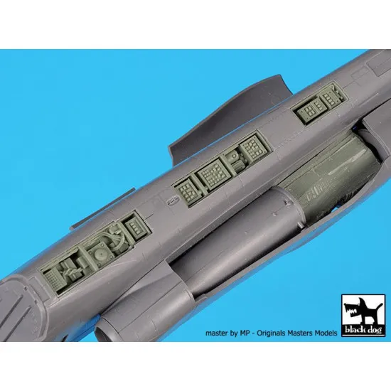 Black Dog A48164 1/48 SU-25 engine + spine for Zvezda