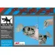 Black Dog A48172 1/48 UH-5 Wessex engine + folding tail for Italeri