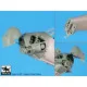 Black Dog A48172 1/48 UH-5 Wessex engine + folding tail for Italeri