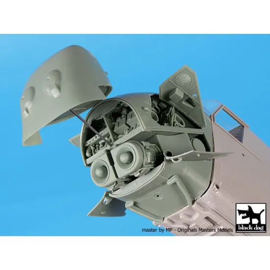 Black Dog A48172 1/48 UH-5 Wessex engine + folding tail for Italeri
