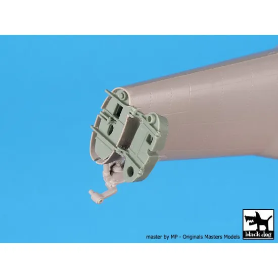 Black Dog A48172 1/48 UH-5 Wessex engine + folding tail for Italeri
