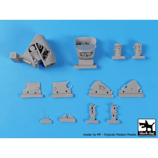 Black Dog A48172 1/48 UH-5 Wessex engine + folding tail for Italeri