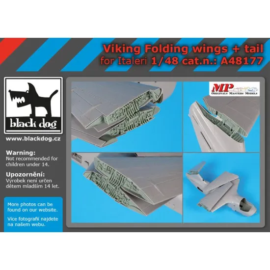 Black Dog A48177 1/48 Viking folding wings+tail for Italeri