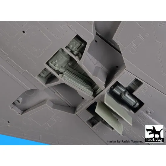 Black Dog A48192 1/48 Mirage 2000 cannons +radar for Kinetic