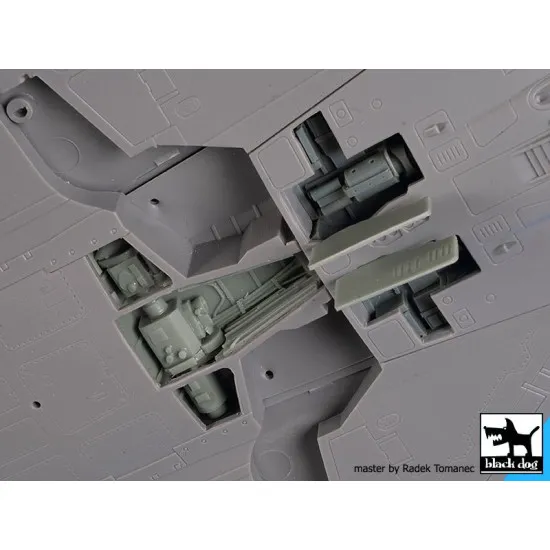 Black Dog A48192 1/48 Mirage 2000 cannons +radar for Kinetic