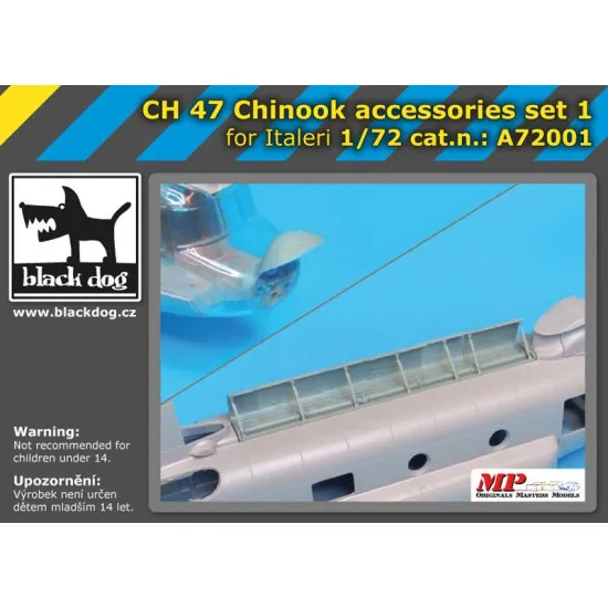 Black Dog A7201 1/72 CH-47 Chinnok accessories set for Italeri
