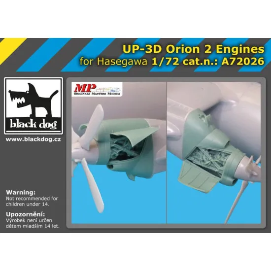 Black Dog A72026 1/72 UP-3 D Orion 2 engines for Hasegawa