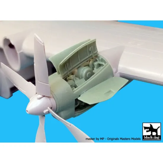 Black Dog A72028 1/72 AC-130 H Hercules 2 engines for Italeri