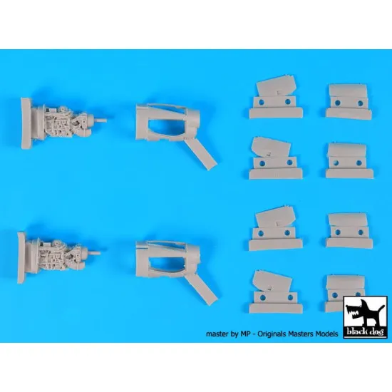 Black Dog A72028 1/72 AC-130 H Hercules 2 engines for Italeri