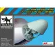 Black Dog A72029 1/72 AC-130 H Hercules radar for Italeri