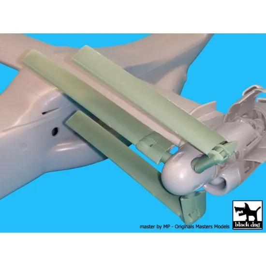 Black Dog A72040 1/72 V-22 Osprey propeller blades for Hasegawa