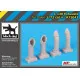 Black Dog A72041 1/72 C-130 exhausts for Italeri