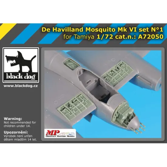 Black Dog A72050 1/72 De Havilland Mosquito Mk VI set #1 for Tamiya