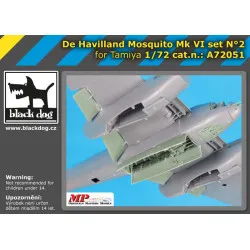 Black Dog A72051 1/72 De Havilland Mosquito Mk VI set #2 for tamiya