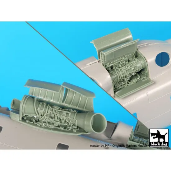 Black Dog A72053 1/72MH-53E Sea Dragon Engines for Italeri