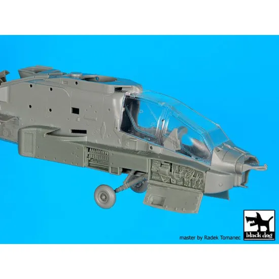 Black Dog A72079 1/72 AH-64 D Front electronics + engine for Academy