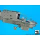 Black Dog A72079 1/72 AH-64 D Front electronics + engine for Academy