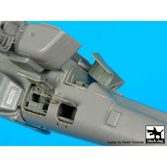 Black Dog A72080 1/72 AH-64 D Rear electronics for Academy