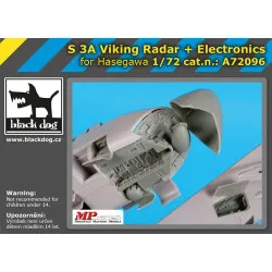 Black Dog A72096 1/72 S 3 A Viking radar + electronics for Hasegawa