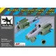 Black Dog A72103 1/72 Blackburn Buccaneer engine +radar for Airfix