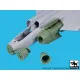 Black Dog A72103 1/72 Blackburn Buccaneer engine +radar for Airfix