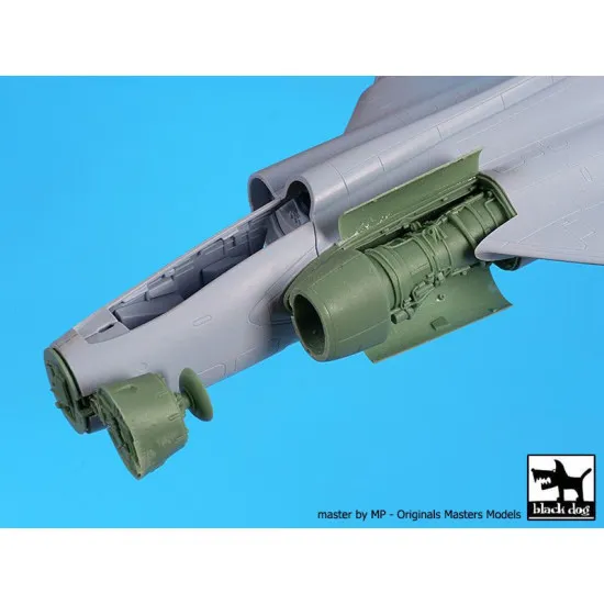 Black Dog A72103 1/72 Blackburn Buccaneer engine +radar for Airfix