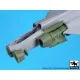 Black Dog A72103 1/72 Blackburn Buccaneer engine +radar for Airfix
