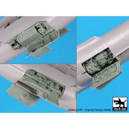 Black Dog A72106 1/72 F-104 Starfighter electronics + engine for Hasegawa