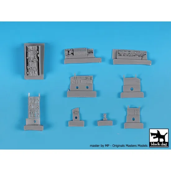 Black Dog A72106 1/72 F-104 Starfighter electronics + engine for Hasegawa