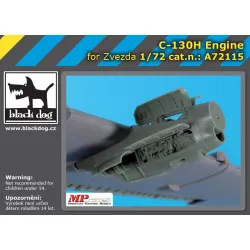 Black Dog A72115 1/72 C-130H Hercules engine for Zvezda