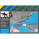 Black Dog A72120 1/72 Viking folding wings+tail for Hasegawa
