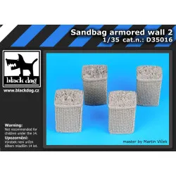 Black Dog D35016 1/35 Sandbag armored wall 2