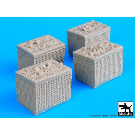 Black Dog D35017 1/35 Sandbag armored wall 3