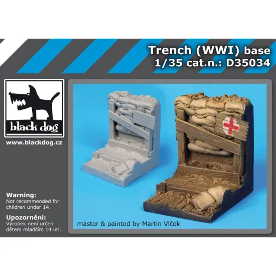 Black Dog D35034 1/35 Trench WW I base