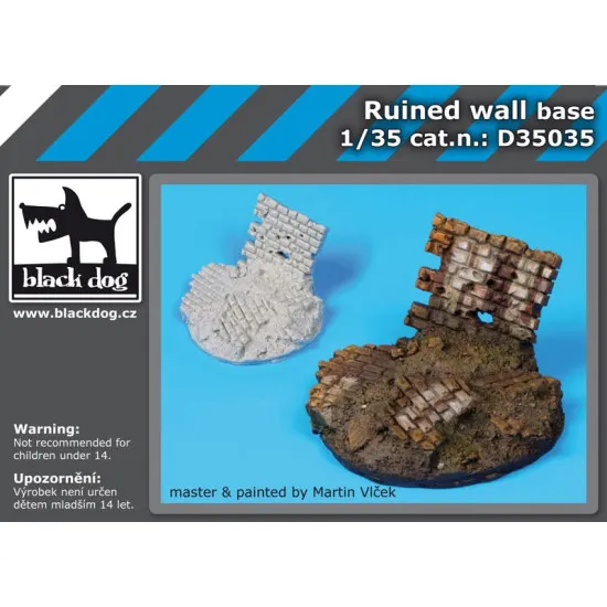 Black Dog D35035 1/35 Ruined wall base