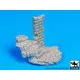 Black Dog D35038 1/35 Stone stairs with column base