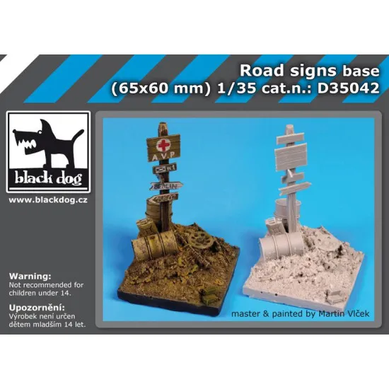Black Dog D35042 1/35 Road signs base