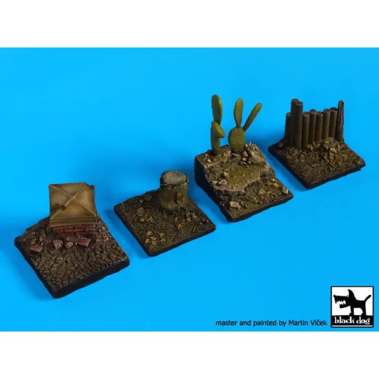 Black Dog D35069 1/35 Base 4 pieces