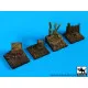 Black Dog D35069 1/35 Base 4 pieces