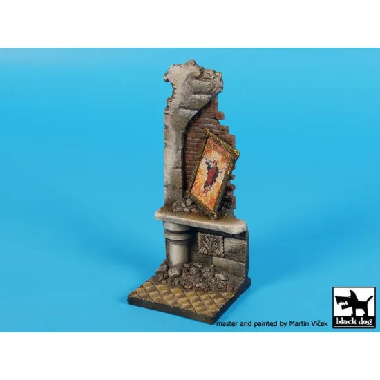 Black Dog D35090 1/35 Ruined housewith painting base