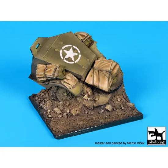 Black Dog D35092 1/35 Destroyed US M2 base