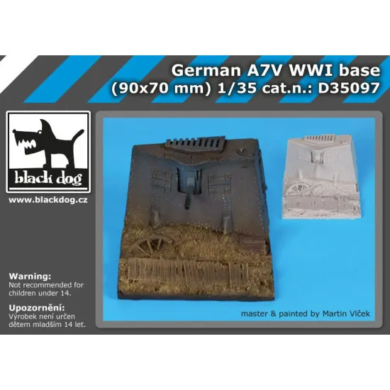 Black Dog D35097 1/35 German A7V WW I base