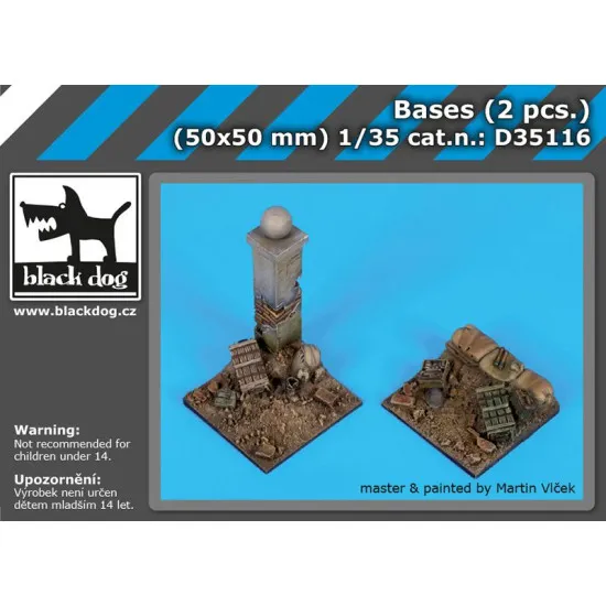 Black Dog D35116 1/35 Bases (2 pcs.)