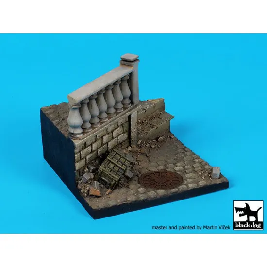 Black Dog D35124 1/35 Street with railing base