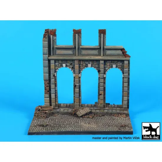 Black Dog D48002 1/48 House ruin (Europe) base