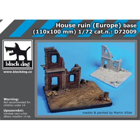 Black Dog D72009 1/72 House ruin Europe base